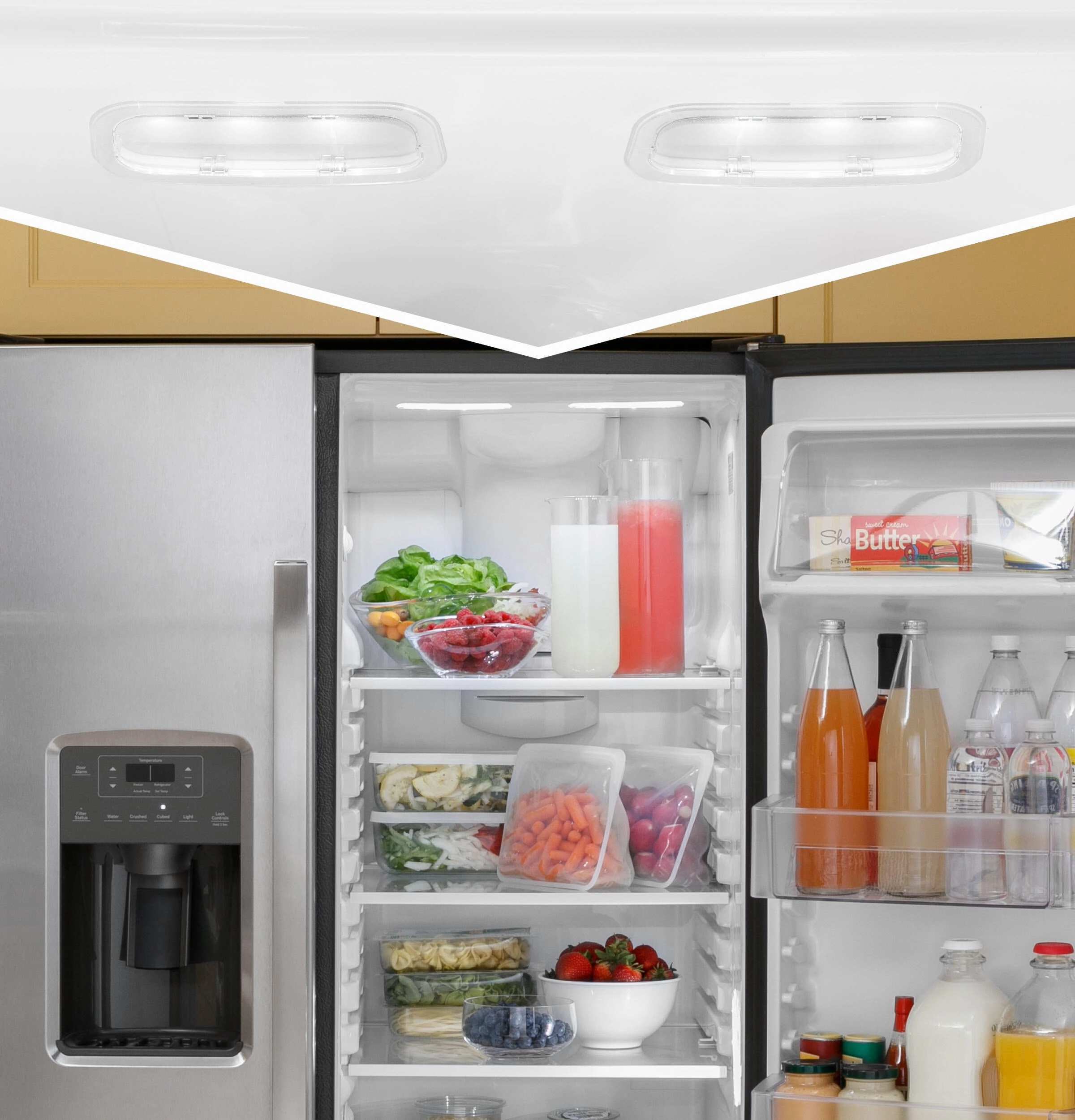 Ge Appliances GSE23GGPBB Ge? Energy Star? 23.0 Cu. Ft. Side-By-Side Refrigerator