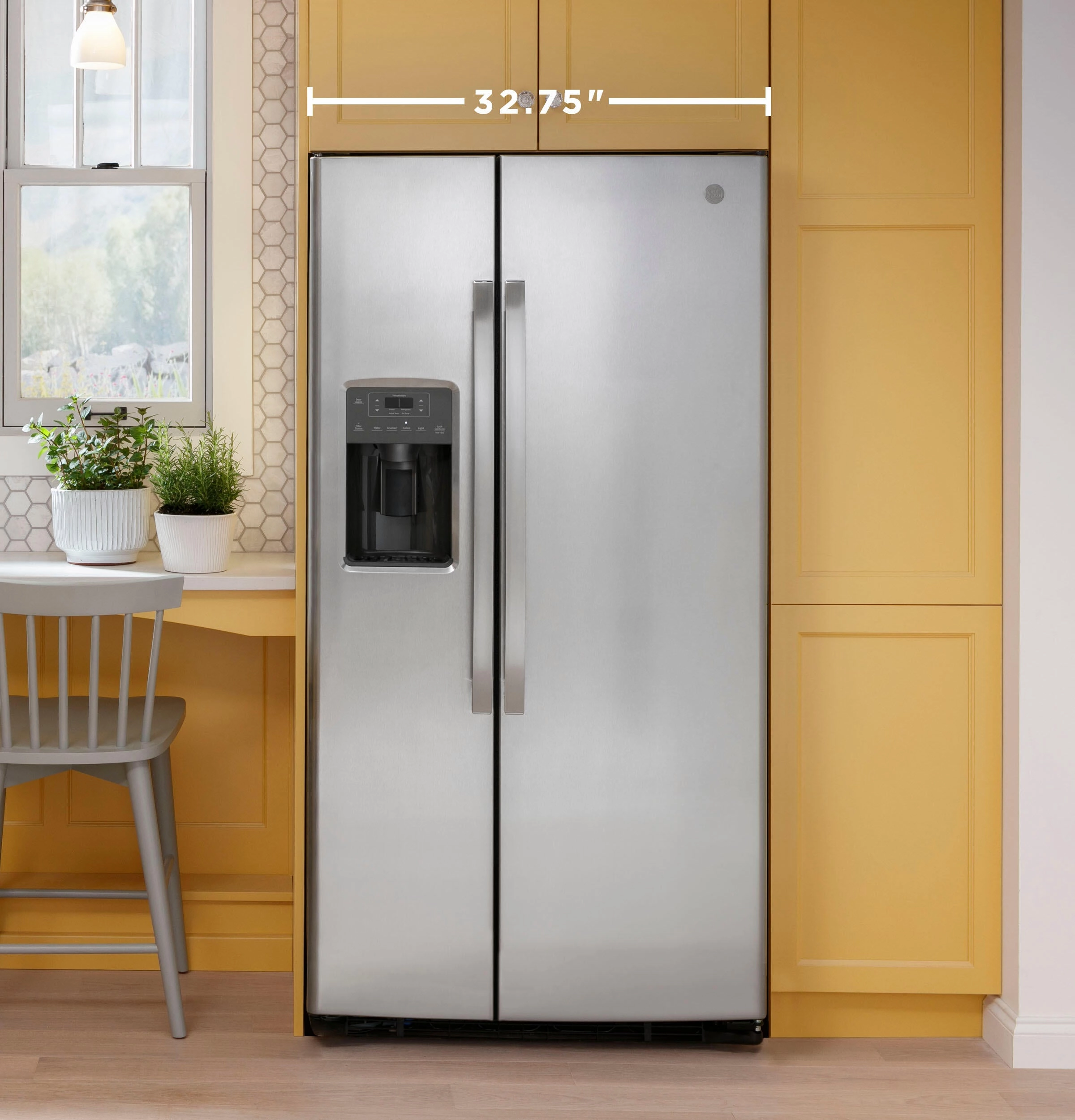 Ge Appliances GSE23GYPFS Ge? Energy Star? 23.0 Cu. Ft. Side-By-Side Refrigerator
