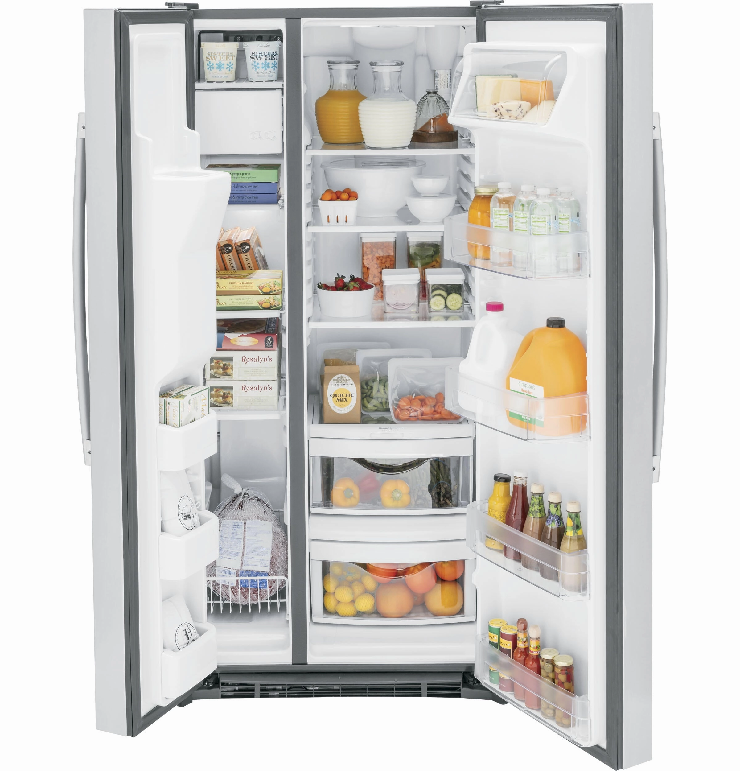 Ge Appliances GSE23GYPFS Ge? Energy Star? 23.0 Cu. Ft. Side-By-Side Refrigerator