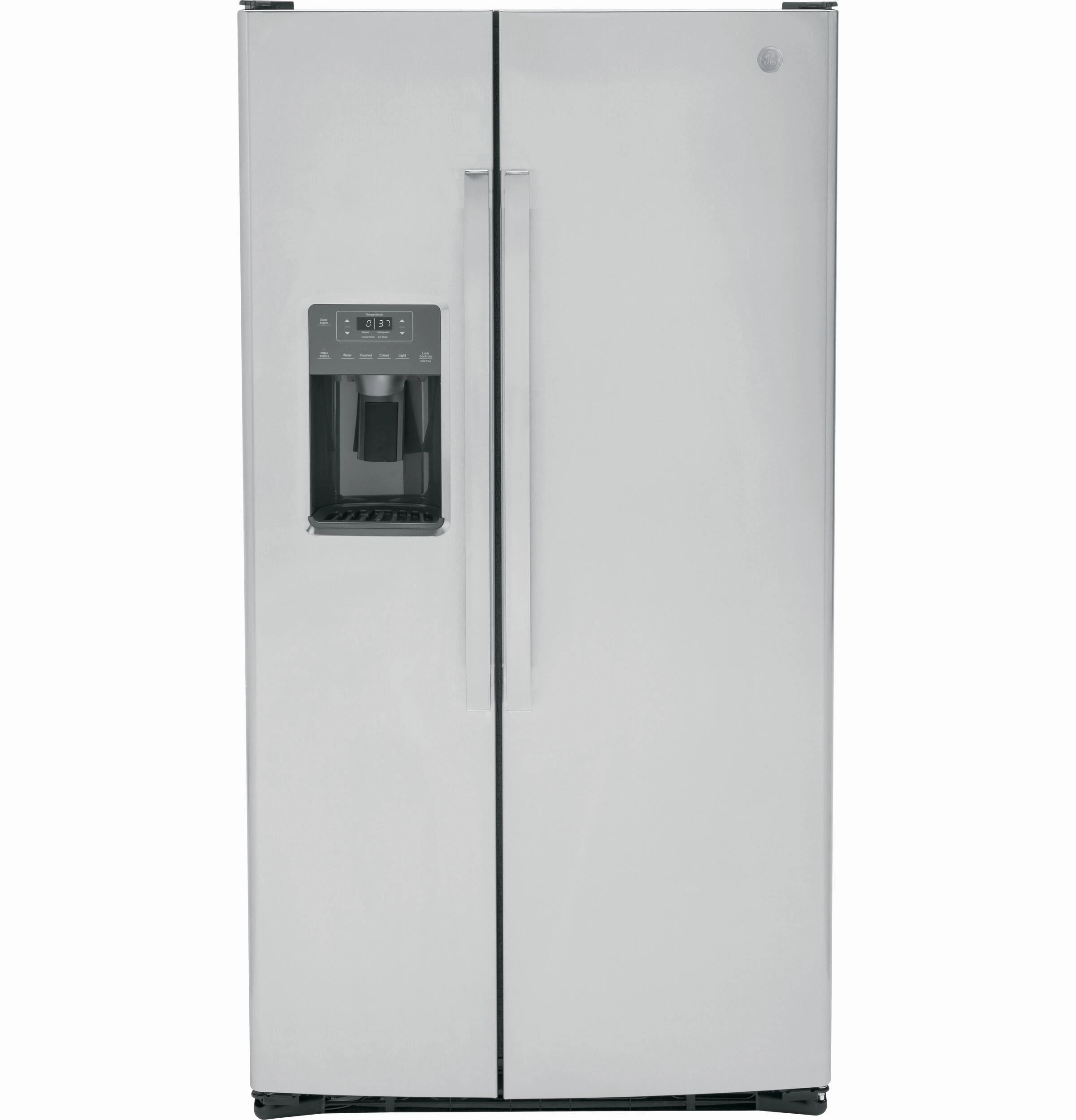 Ge Appliances GSE25GYPFS Ge? Energy Star? 25.3 Cu. Ft. Side-By-Side Refrigerator Freestanding Refrigerators freestanding fridge freezer combo