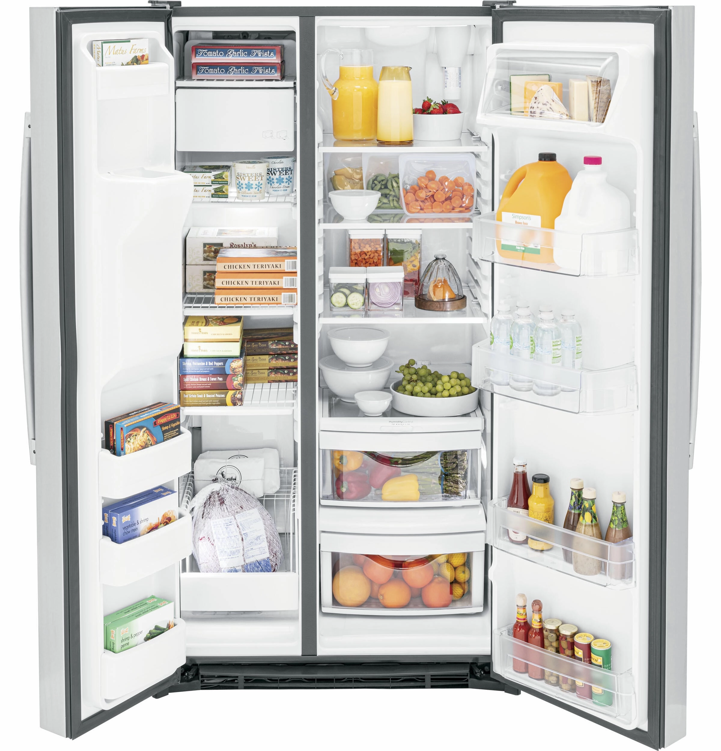 Ge Appliances GSE25GYPFS Ge? Energy Star? 25.3 Cu. Ft. Side-By-Side Refrigerator