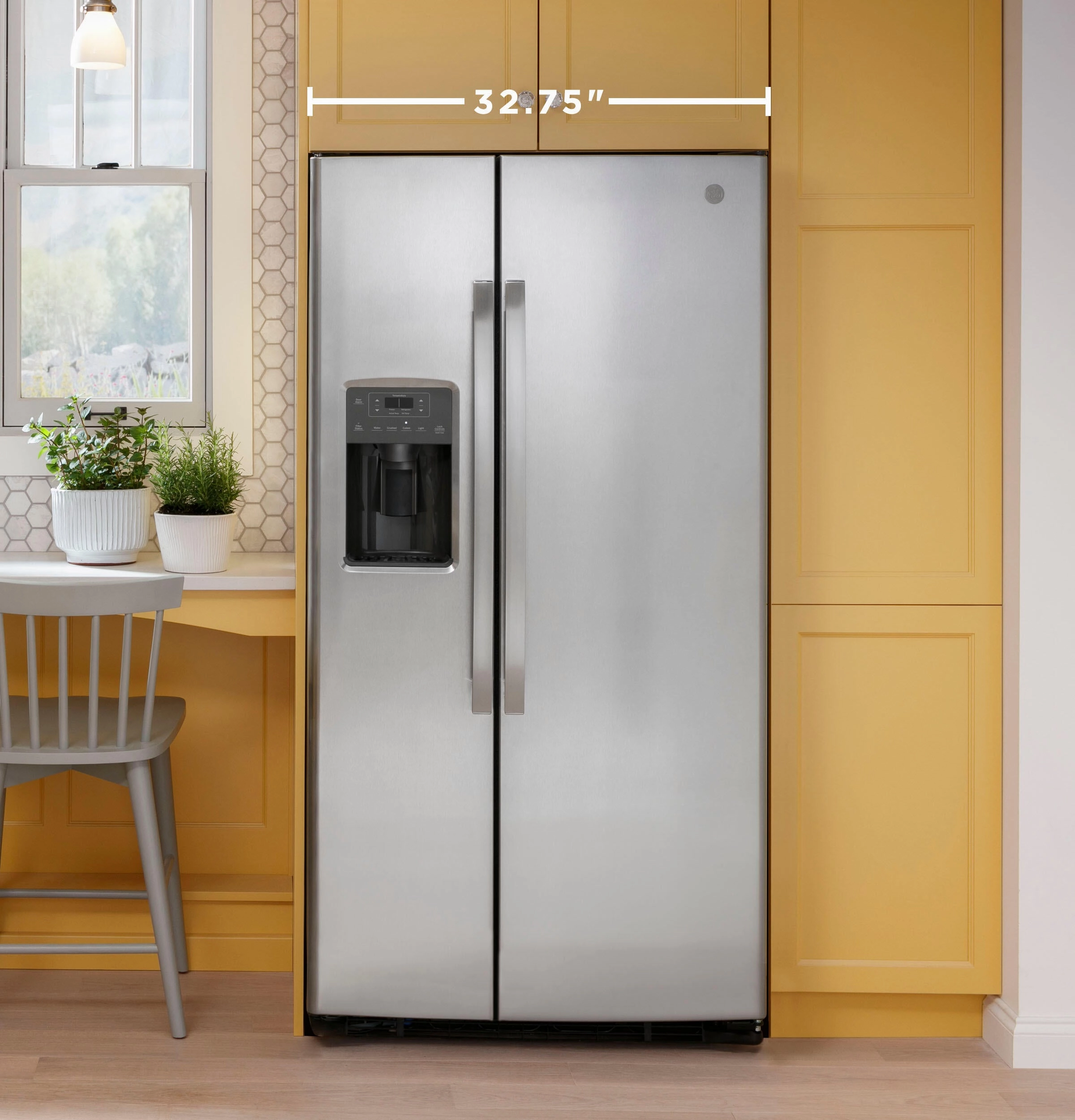 Ge Appliances GSS23GGPWW Ge? 23.0 Cu. Ft. Side-By-Side Refrigerator