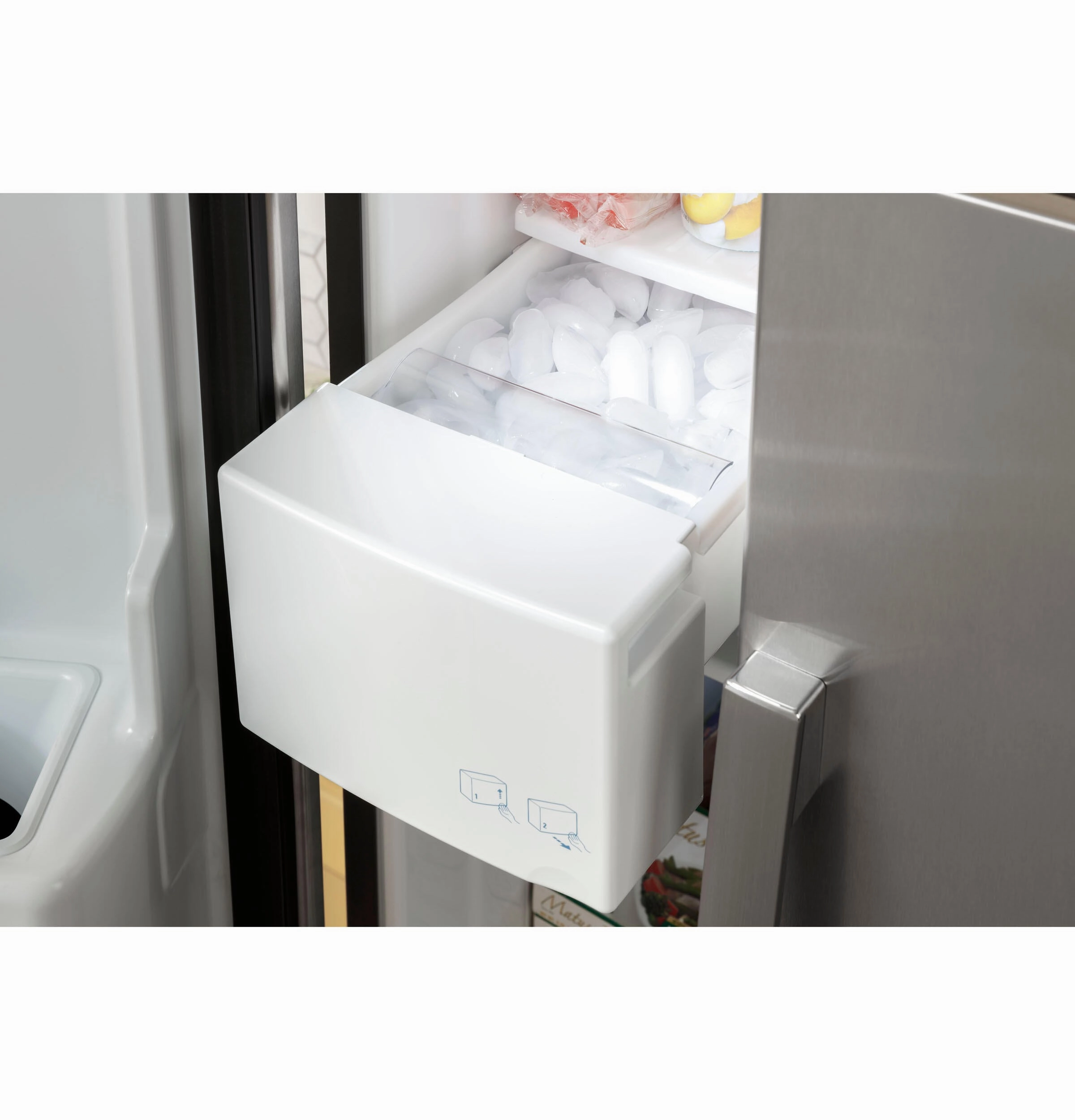 Ge Appliances GSS23GGPWW Ge? 23.0 Cu. Ft. Side-By-Side Refrigerator