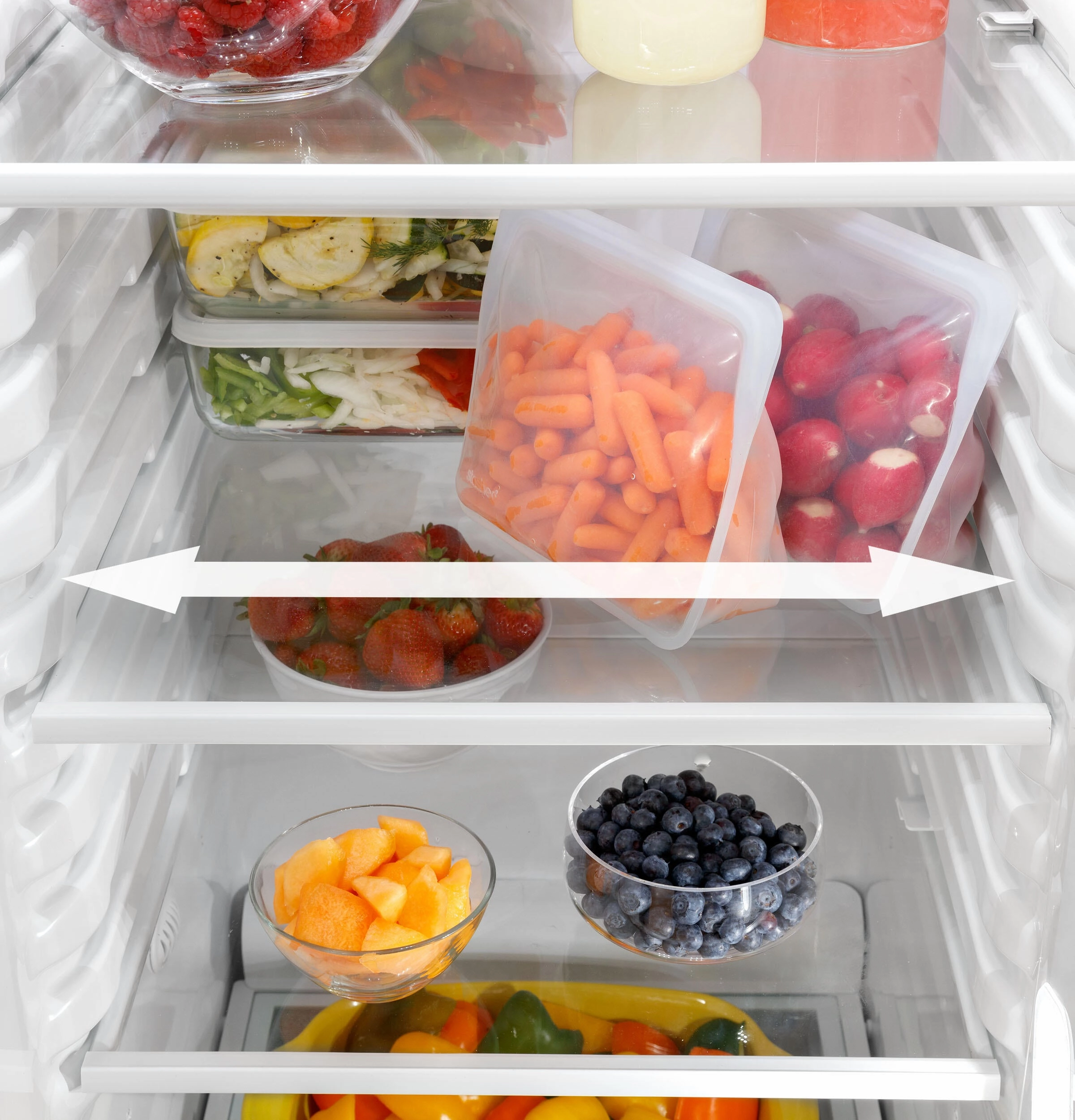 Ge Appliances GSS23GGPWW Ge? 23.0 Cu. Ft. Side-By-Side Refrigerator