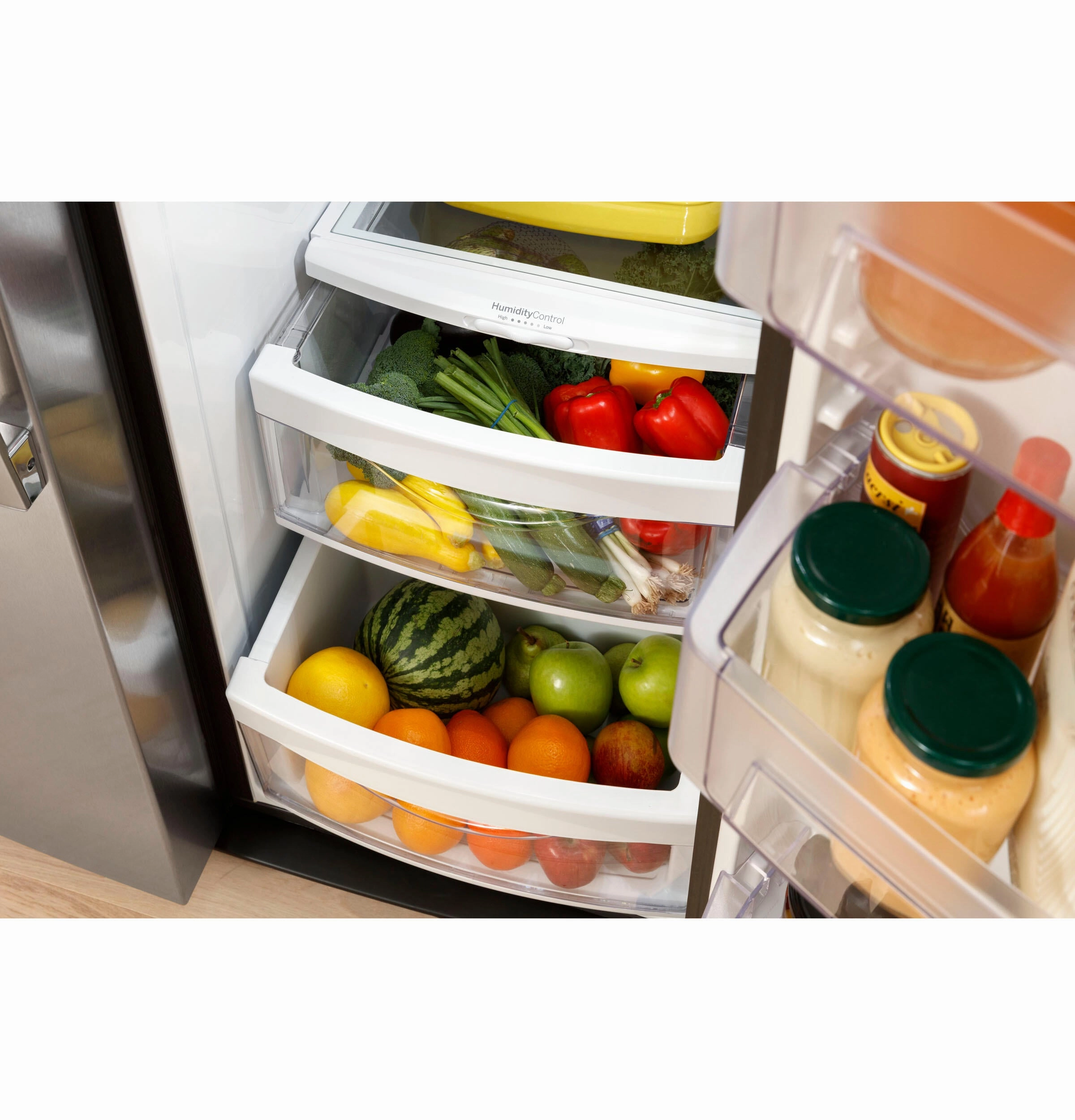 Ge Appliances GSS23GGPWW Ge? 23.0 Cu. Ft. Side-By-Side Refrigerator