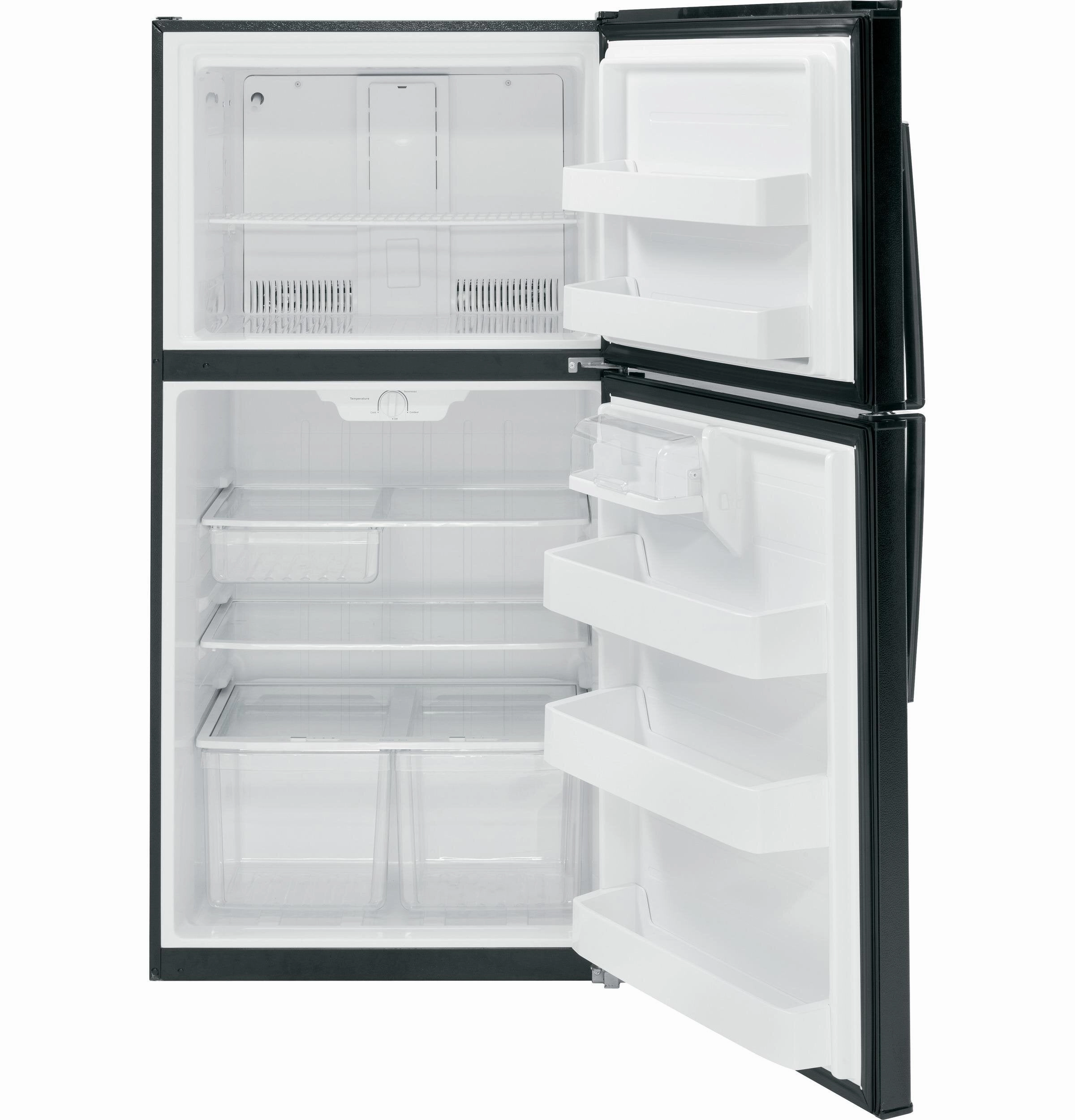 Ge Appliances GTE21GTHBB Ge? Energy Star? 21.1 Cu. Ft. Top-Freezer Refrigerator