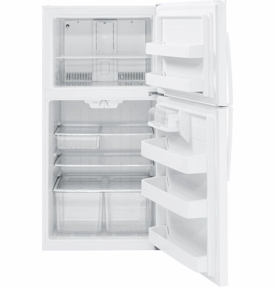 Ge Appliances GTE21GTHWW Ge? Energy Star? 21.1 Cu. Ft. Top-Freezer Refrigerator