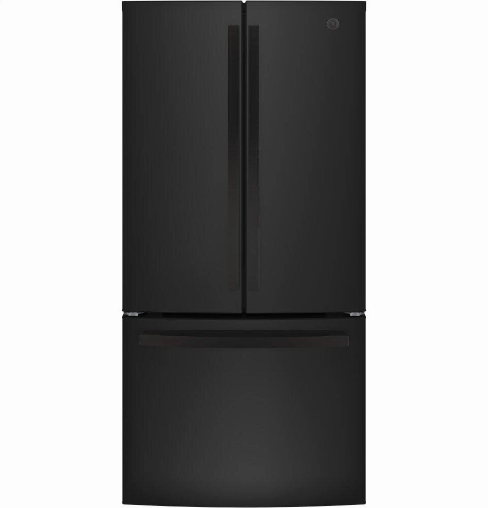 Ge Appliances GWE19JGLBB Ge? Energy Star? 18.6 Cu. Ft. Counter-Depth French-Door Refrigerator Freestanding Refrigerators freestanding fridge freezer combo