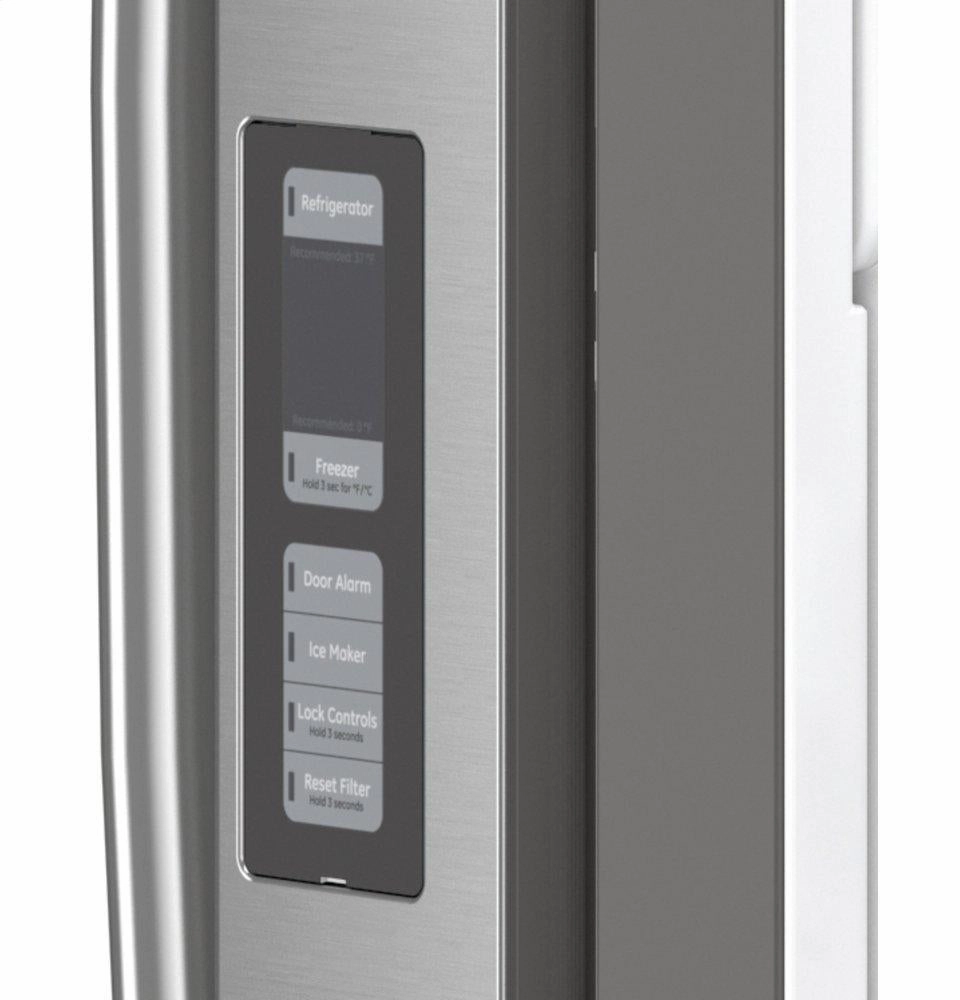 Ge Appliances GWE19JGLBB Ge? Energy Star? 18.6 Cu. Ft. Counter-Depth French-Door Refrigerator