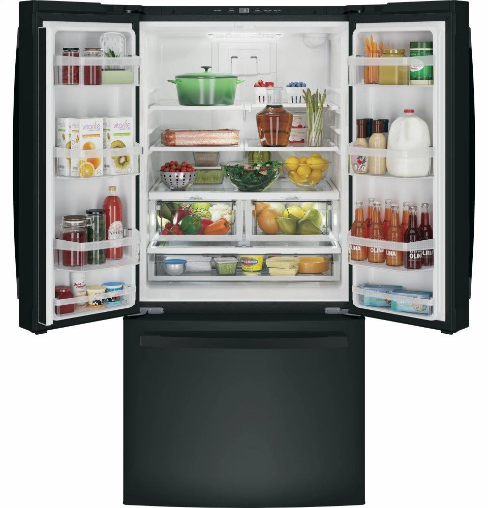 Ge Appliances GWE19JGLBB Ge? Energy Star? 18.6 Cu. Ft. Counter-Depth French-Door Refrigerator