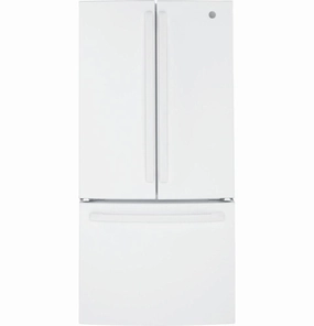 Ge Appliances GWE19JGLWW Ge? Energy Star? 18.6 Cu. Ft. Counter-Depth French-Door Refrigerator Freestanding Refrigerators freestanding fridge freezer combo