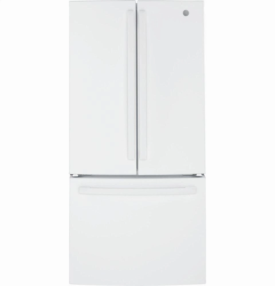 Ge Appliances GWE19JGLWW Ge? Energy Star? 18.6 Cu. Ft. Counter-Depth French-Door Refrigerator Freestanding Refrigerators freestanding fridge freezer combo