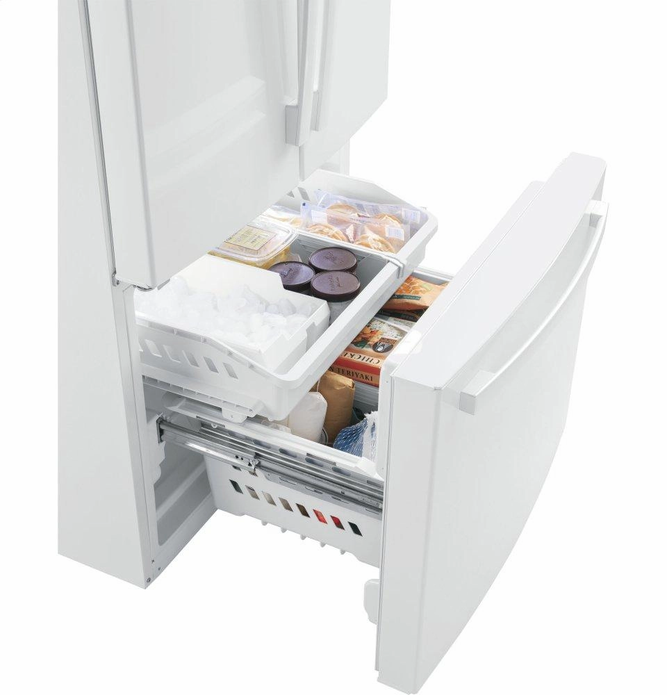 Ge Appliances GWE19JGLWW Ge? Energy Star? 18.6 Cu. Ft. Counter-Depth French-Door Refrigerator