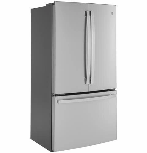 Ge Appliances GWE23GYNFS Ge? Energy Star? 23.1 Cu. Ft. Counter-Depth Fingerprint Resistant French-Door Refrigerator