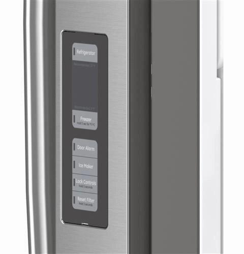 Ge Appliances GWE23GYNFS Ge? Energy Star? 23.1 Cu. Ft. Counter-Depth Fingerprint Resistant French-Door Refrigerator