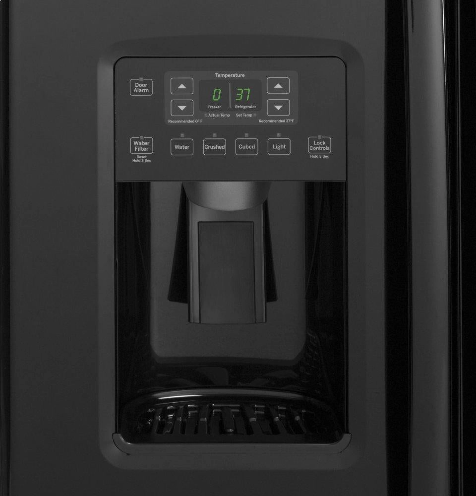 Ge Appliances GZS22DGJBB Ge? 21.9 Cu. Ft. Counter-Depth Side-By-Side Refrigerator