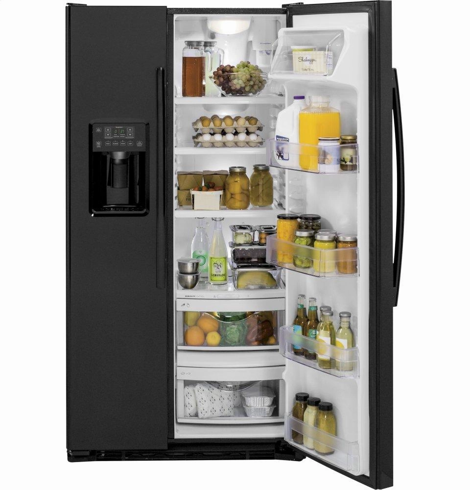 Ge Appliances GZS22DGJBB Ge? 21.9 Cu. Ft. Counter-Depth Side-By-Side Refrigerator