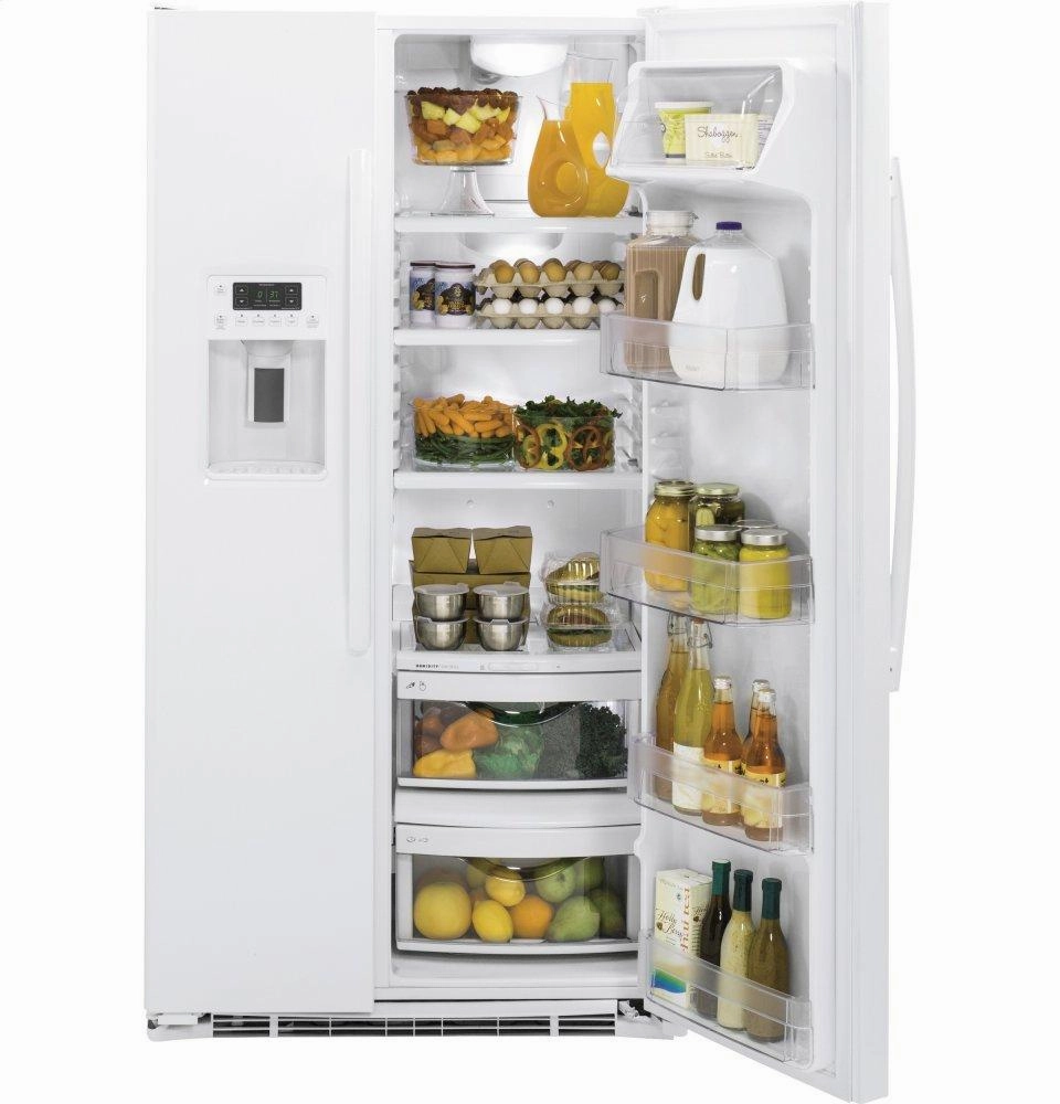 Ge Appliances GZS22DGJWW Ge? 21.9 Cu. Ft. Counter-Depth Side-By-Side Refrigerator