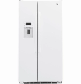 Ge Appliances GZS22DGJWW Ge? 21.9 Cu. Ft. Counter-Depth Side-By-Side Refrigerator Freestanding Refrigerators freestanding fridge freezer combo