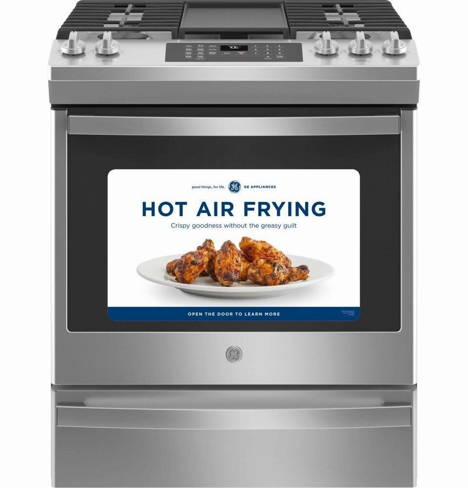 Ge Appliances JGS760SPSS Ge? 30" Slide-In Front-Control Convection Gas Range With No Preheat Air Fry
