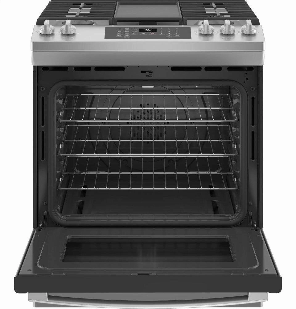 Ge Appliances JGS760SPSS Ge? 30" Slide-In Front-Control Convection Gas Range With No Preheat Air Fry