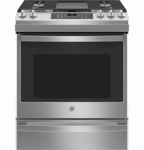Ge Appliances JGS760SPSS Ge? 30" Slide-In Front-Control Convection Gas Range With No Preheat Air Fry Freestanding Ranges freestanding dual fuel range 30 inch