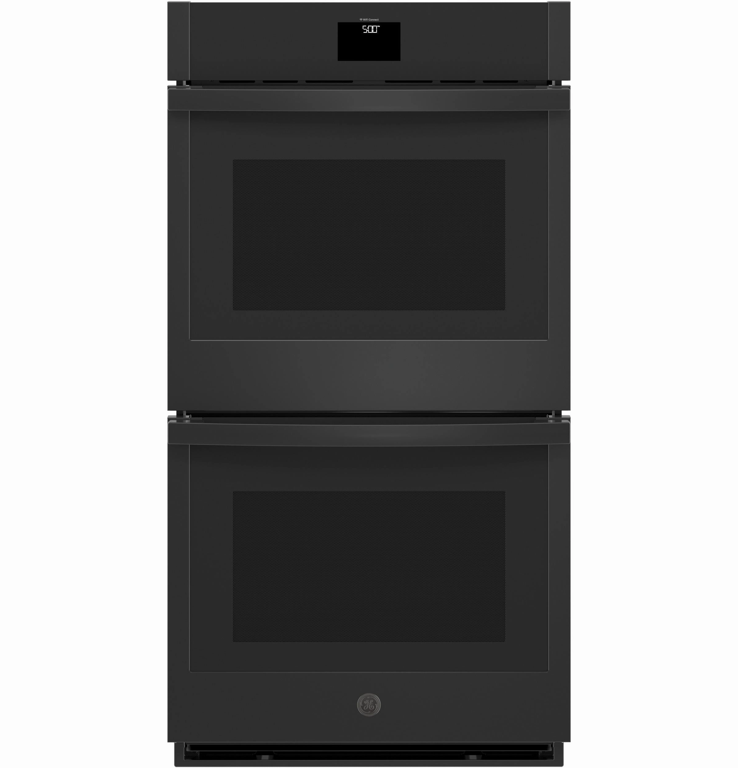 Ge Appliances JKD5000DVBB Ge 27" Smart Built-In Convection Double Wall Oven With No Preheat Air Fry Wall Ovens convection wall oven with steam assist