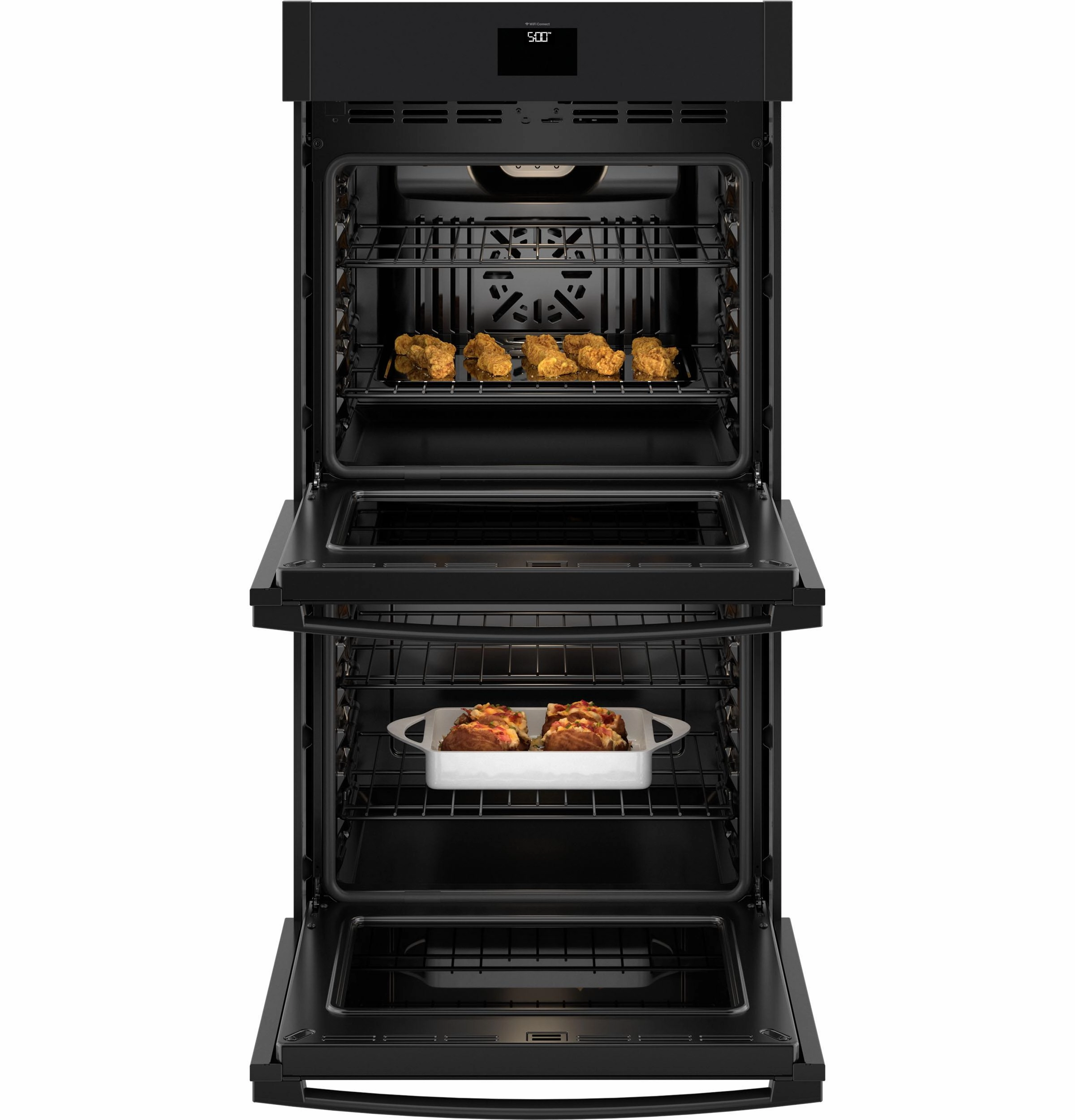 Ge Appliances JKD5000DVBB Ge 27" Smart Built-In Convection Double Wall Oven With No Preheat Air Fry