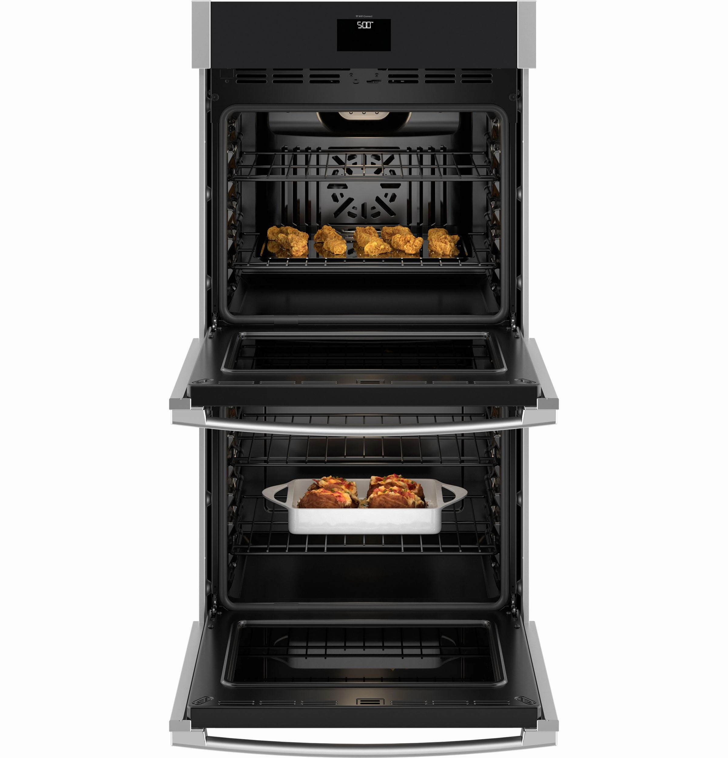 Ge Appliances JKD5000SVSS Ge 27" Smart Built-In Convection Double Wall Oven With No Preheat Air Fry