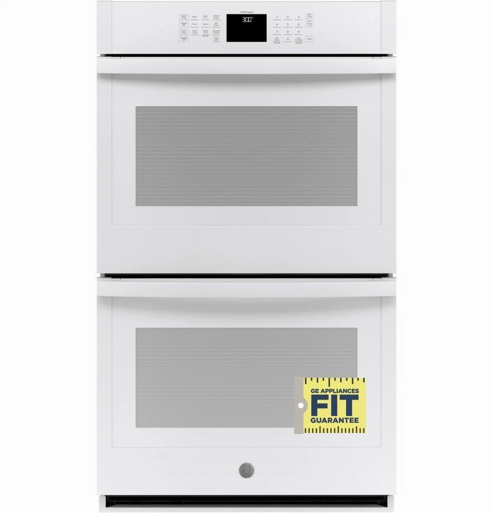 Ge Appliances JTD3000DNWW Ge 30" Smart Built-In Self-Clean Double Wall Oven With Never-Scrub Racks