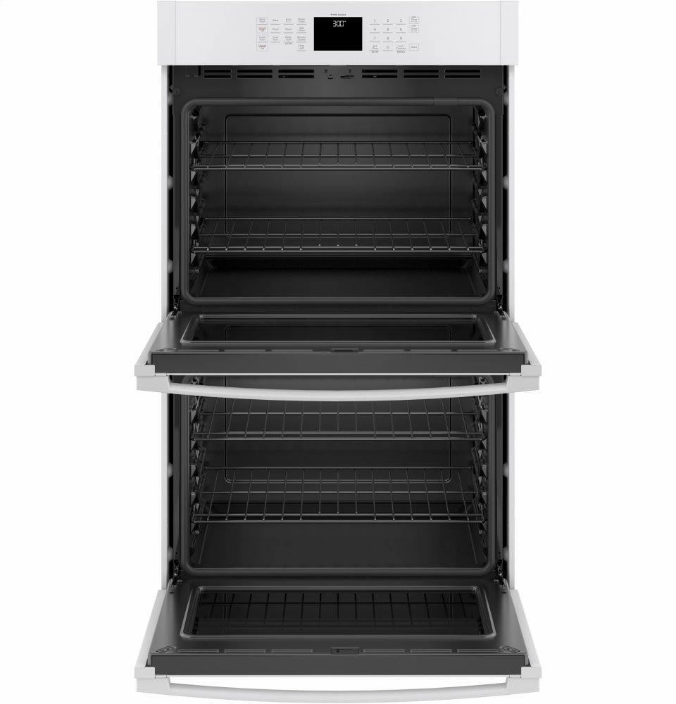 Ge Appliances JTD3000DNWW Ge 30" Smart Built-In Self-Clean Double Wall Oven With Never-Scrub Racks