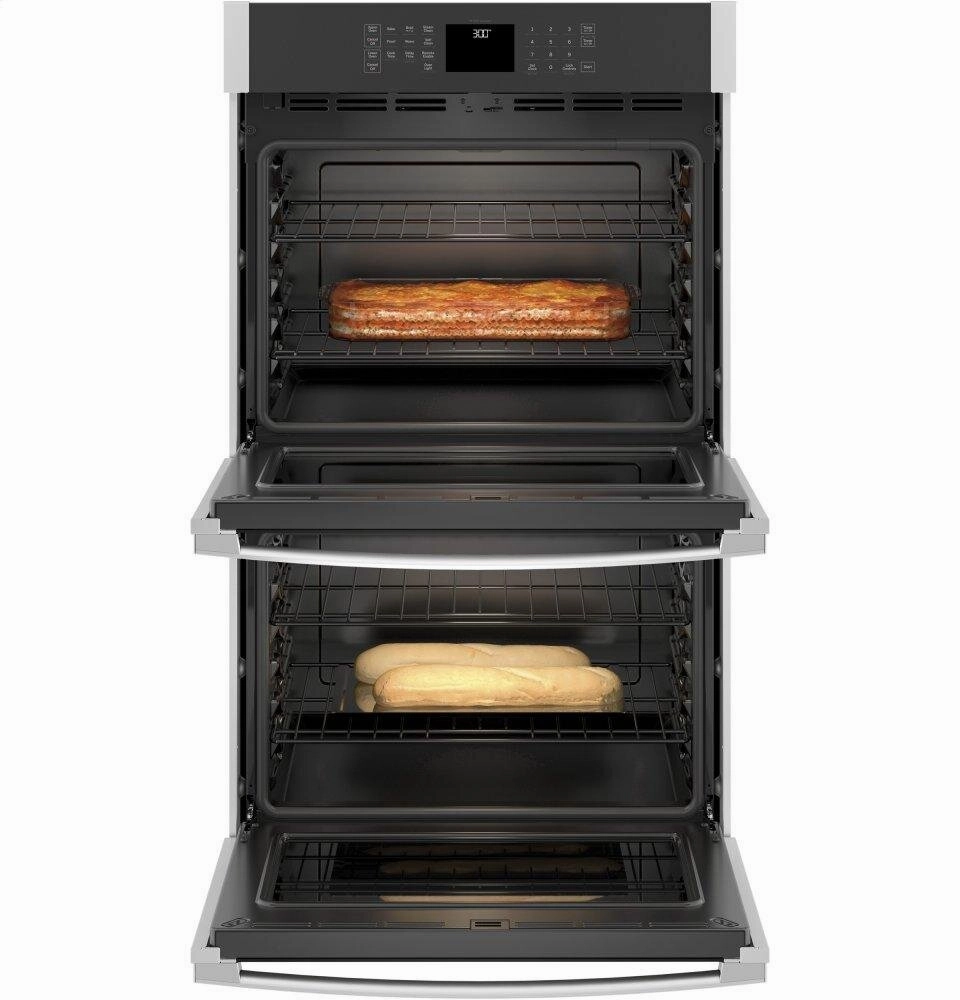 Ge Appliances JTD3000SNSS Ge 30" Smart Built-In Self-Clean Double Wall Oven With Never-Scrub Racks