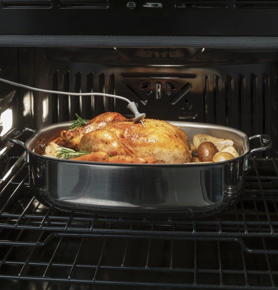 Ge Appliances JTD5000DNBB Ge 30" Smart Built-In Self-Clean Convection Double Wall Oven With Never Scrub Racks