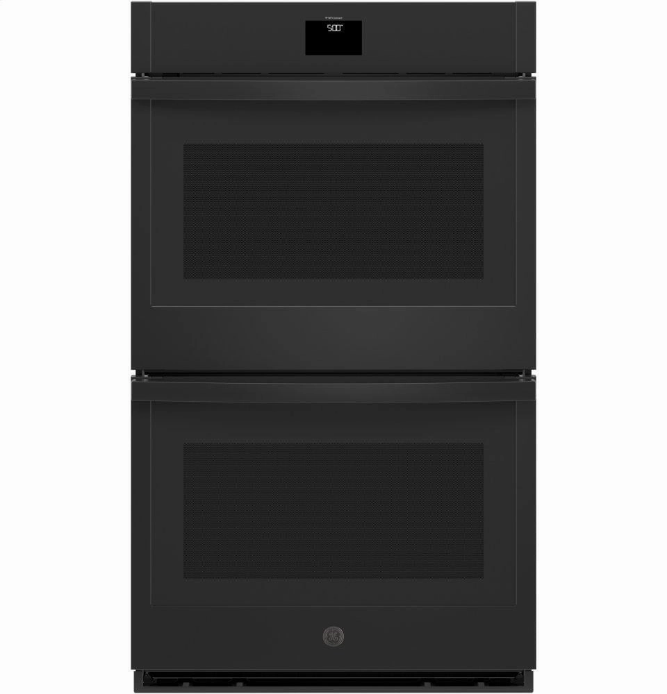 Ge Appliances JTD5000DNBB Ge 30" Smart Built-In Self-Clean Convection Double Wall Oven With Never Scrub Racks Wall Ovens 27 inch wall oven built-in