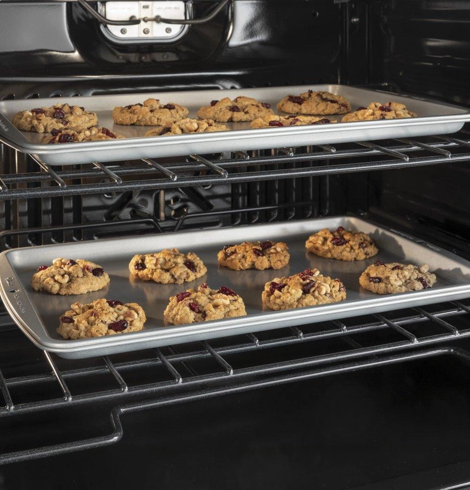 Ge Appliances JTD5000DNBB Ge 30" Smart Built-In Self-Clean Convection Double Wall Oven With Never Scrub Racks