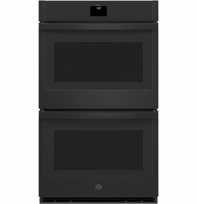 Ge Appliances JTD5000DVBB Ge 30" Smart Built-In Self-Clean Convection Double Wall Oven With No Preheat Air Fry Wall Ovens convection wall oven with steam assist