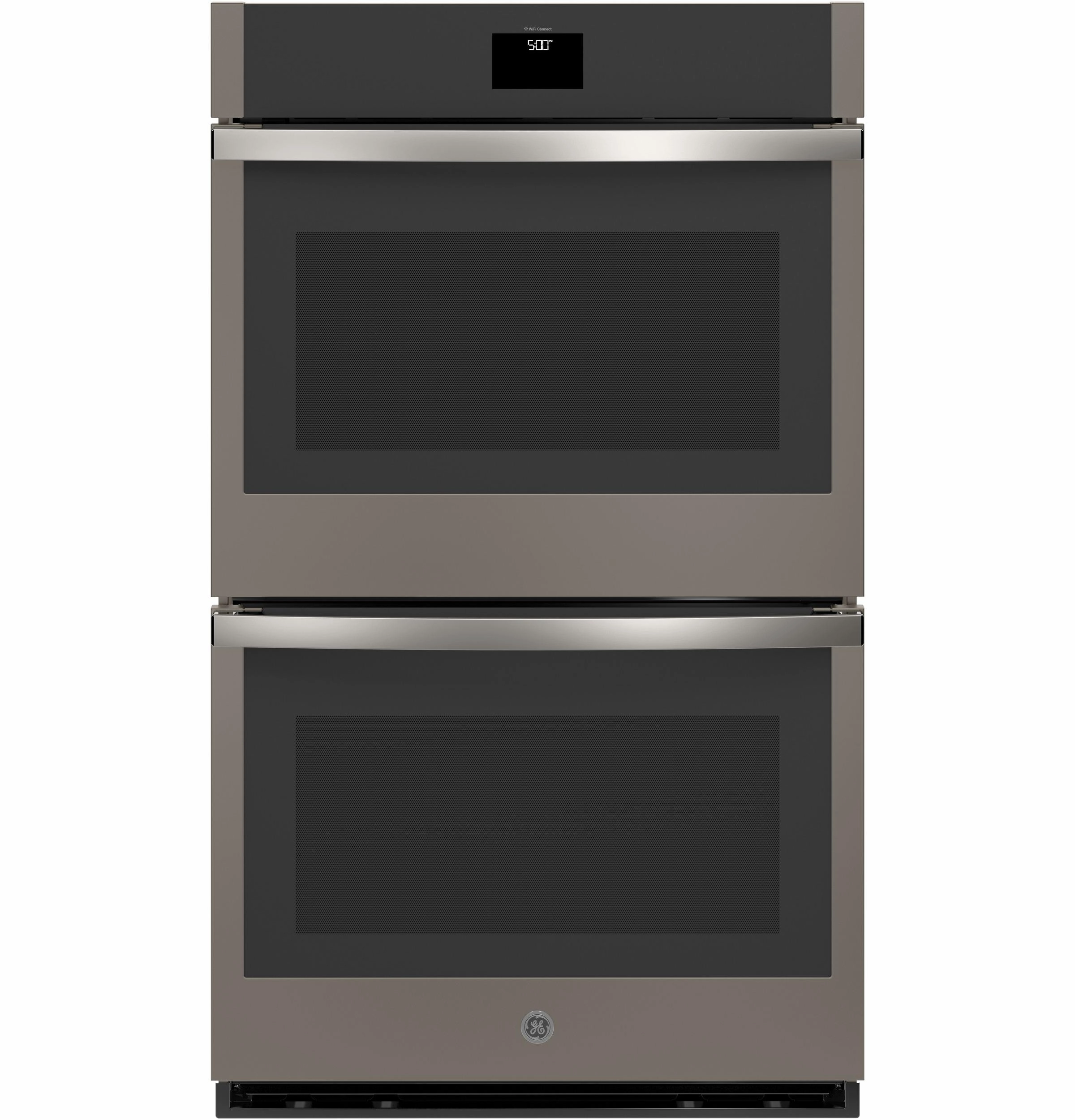 Ge Appliances JTD5000EVES Ge 30" Smart Built-In Self-Clean Convection Double Wall Oven With No Preheat Air Fry Wall Ovens convection wall oven with steam assist
