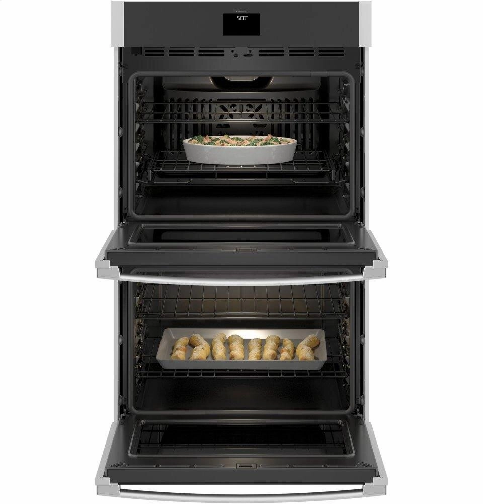 Ge Appliances JTD5000SNSS Ge 30" Smart Built-In Self-Clean Convection Double Wall Oven With Never Scrub Racks