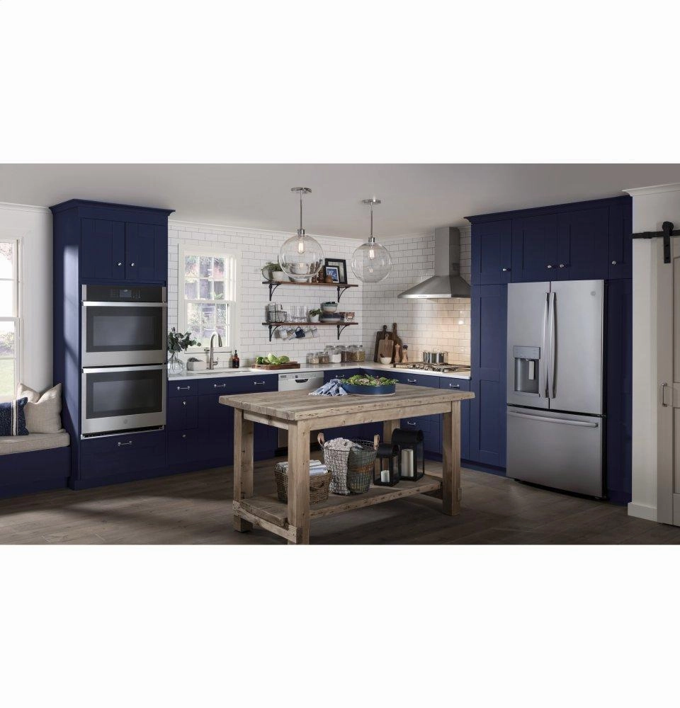 Ge Appliances JTD5000SNSS Ge 30" Smart Built-In Self-Clean Convection Double Wall Oven With Never Scrub Racks