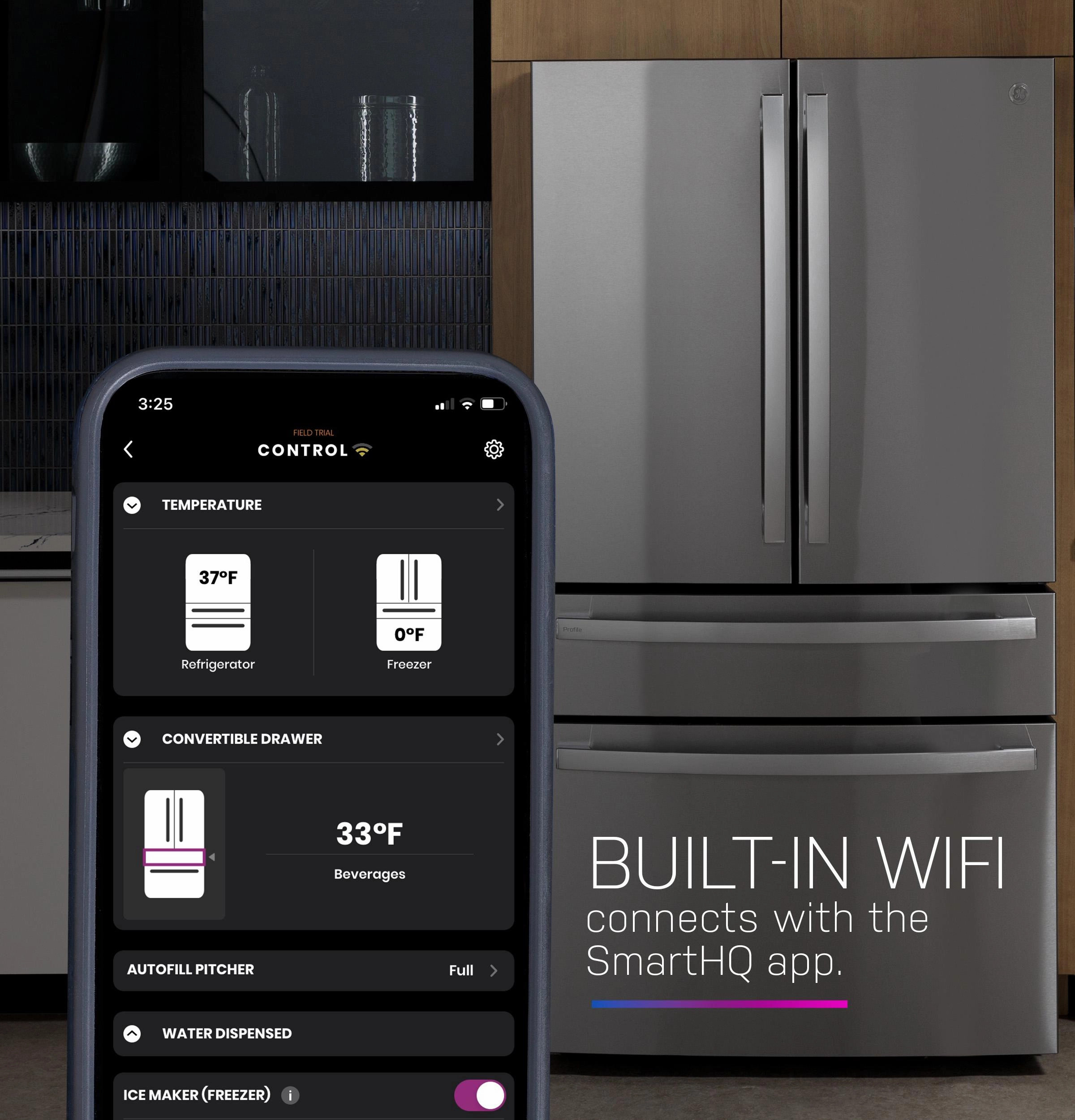 Ge Appliances PAE28BYTFS Ge Profile&#8482; Energy Star? 28.3 Cu. Ft. Quad-Door Refrigerator With Dual-Dispense Autofill Pitcher