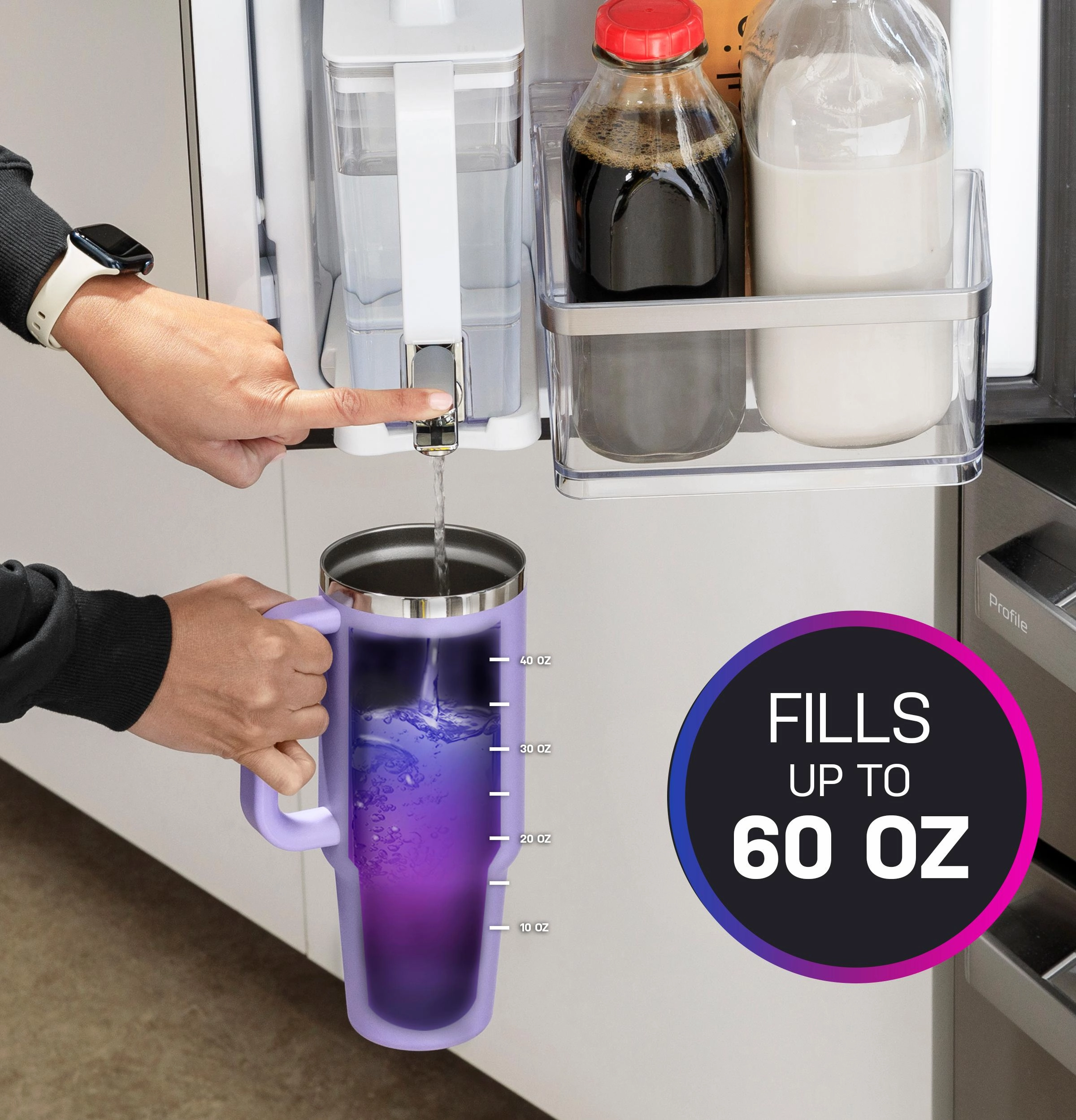 Ge Appliances PAE28BYTFS Ge Profile&#8482; Energy Star? 28.3 Cu. Ft. Quad-Door Refrigerator With Dual-Dispense Autofill Pitcher
