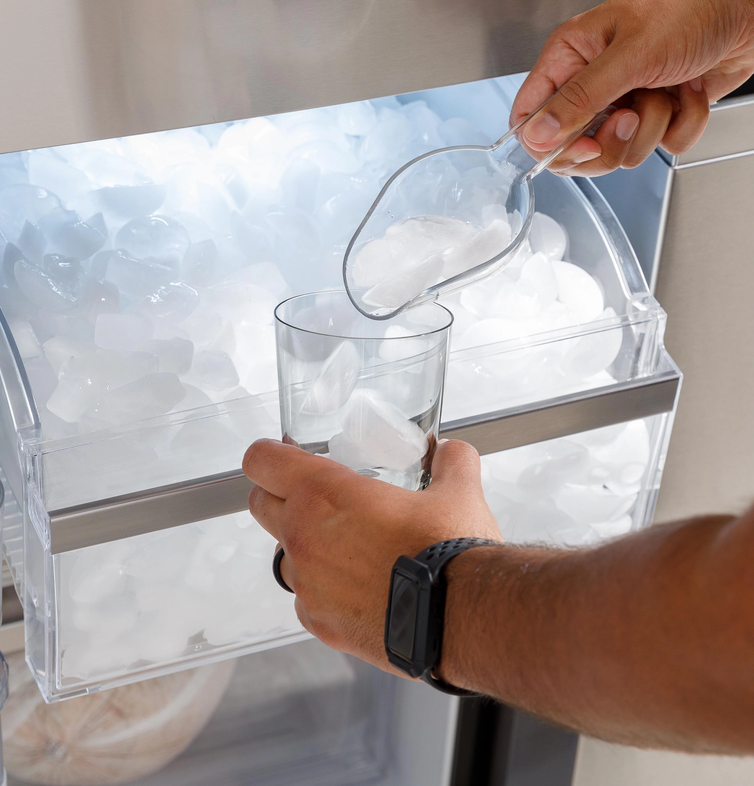 Ge Appliances PAE28BYTFS Ge Profile&#8482; Energy Star? 28.3 Cu. Ft. Quad-Door Refrigerator With Dual-Dispense Autofill Pitcher