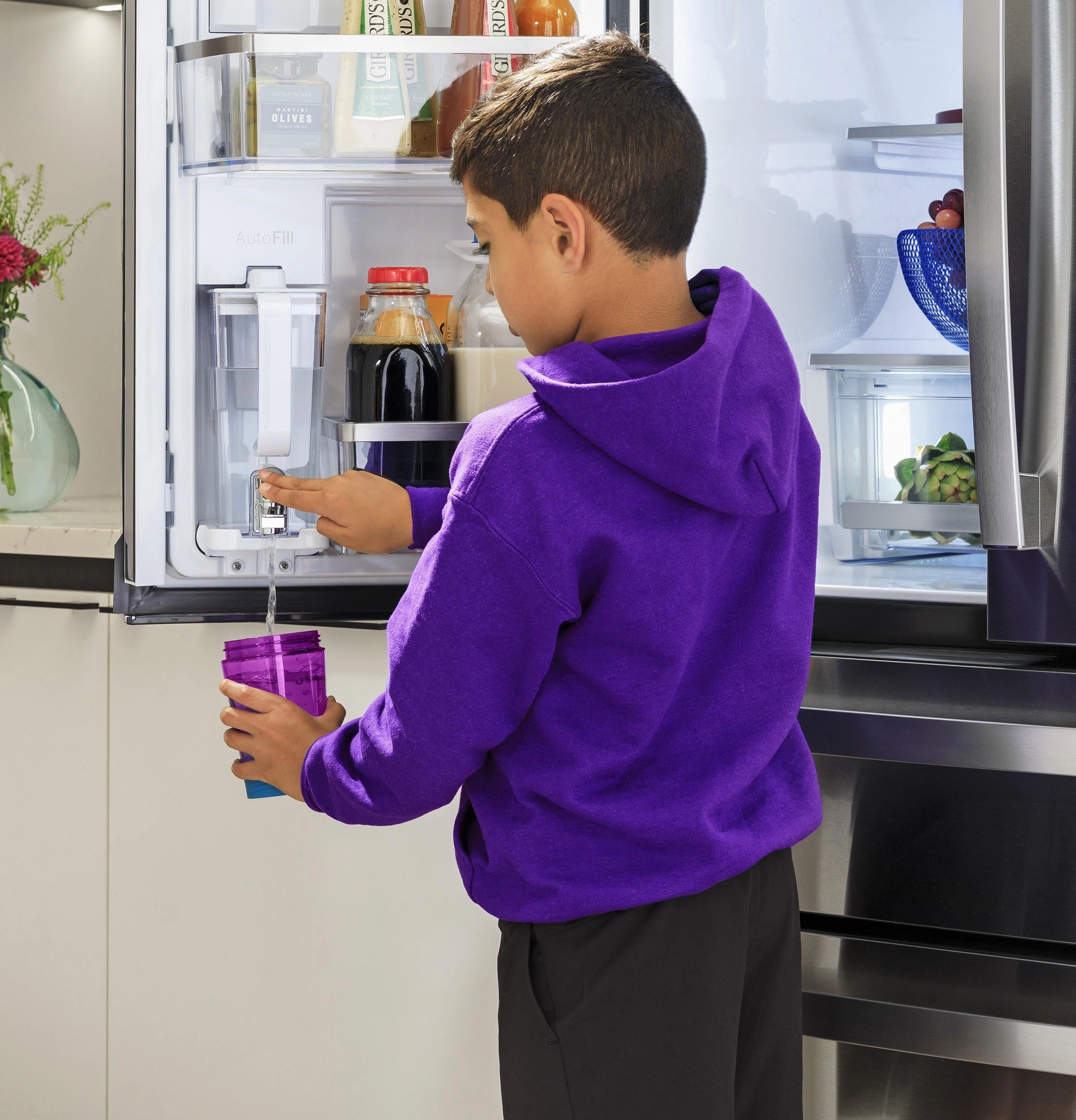 Ge Appliances PAE28BYTFS Ge Profile&#8482; Energy Star? 28.3 Cu. Ft. Quad-Door Refrigerator With Dual-Dispense Autofill Pitcher