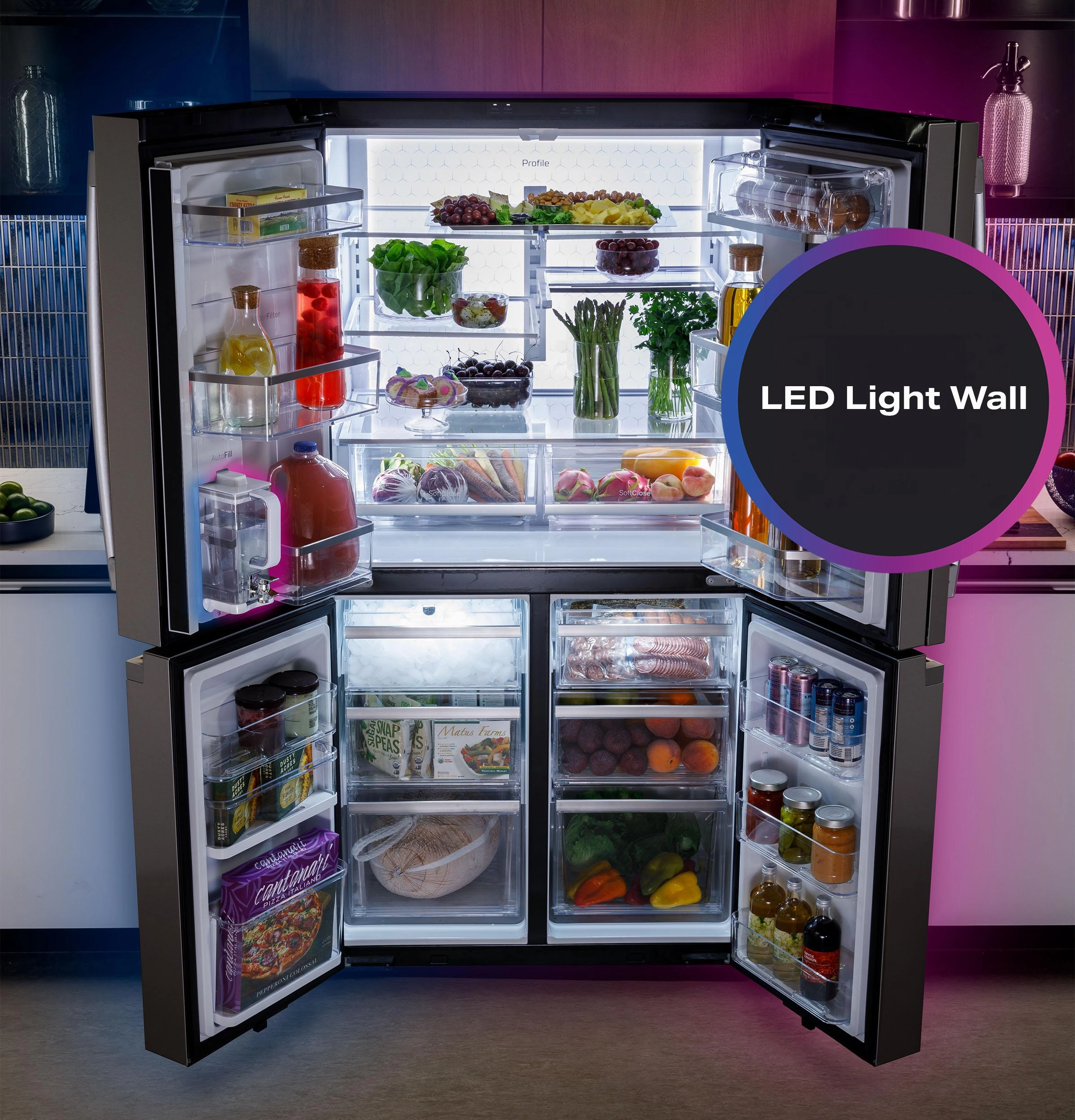 Ge Appliances PAE28BYTFS Ge Profile&#8482; Energy Star? 28.3 Cu. Ft. Quad-Door Refrigerator With Dual-Dispense Autofill Pitcher