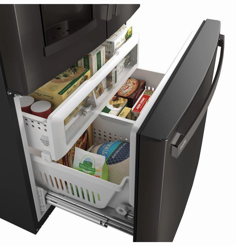 Ge Appliances PFE28KBLTS Ge Profile&#8482; Series Energy Star? 27.7 Cu. Ft. French-Door Refrigerator With Hands-Free Autofill