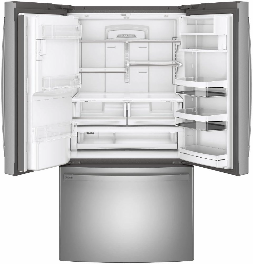 Ge Appliances PFE28PYNFS Ge Profile&#8482; Series Energy Star? 27.7 Cu. Ft. Smart Fingerprint Resistant French-Door Refrigerator With Keurig? K-Cup? Brewing System