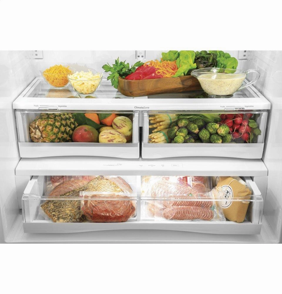 Ge Appliances PFE28PYNFS Ge Profile&#8482; Series Energy Star? 27.7 Cu. Ft. Smart Fingerprint Resistant French-Door Refrigerator With Keurig? K-Cup? Brewing System