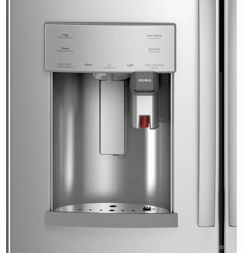 Ge Appliances PFE28PYNFS Ge Profile&#8482; Series Energy Star? 27.7 Cu. Ft. Smart Fingerprint Resistant French-Door Refrigerator With Keurig? K-Cup? Brewing System
