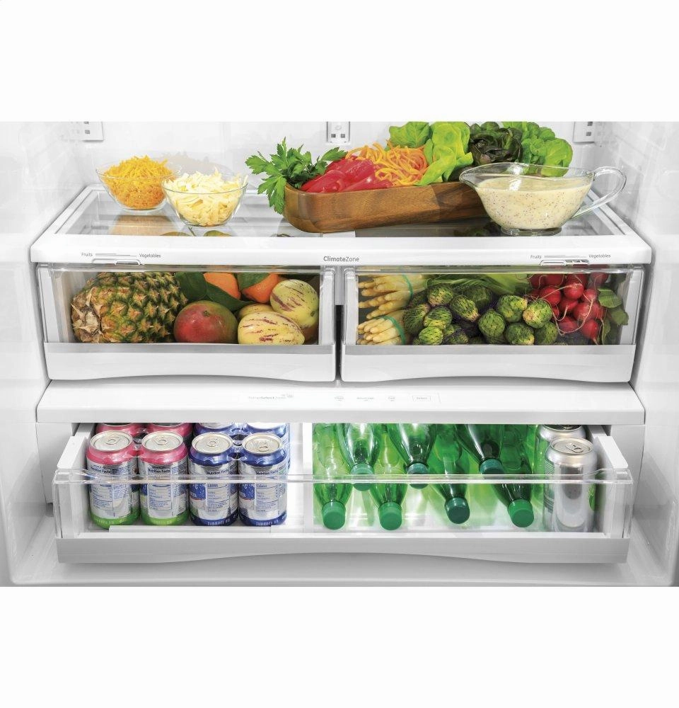 Ge Appliances PFE28PYNFS Ge Profile&#8482; Series Energy Star? 27.7 Cu. Ft. Smart Fingerprint Resistant French-Door Refrigerator With Keurig? K-Cup? Brewing System
