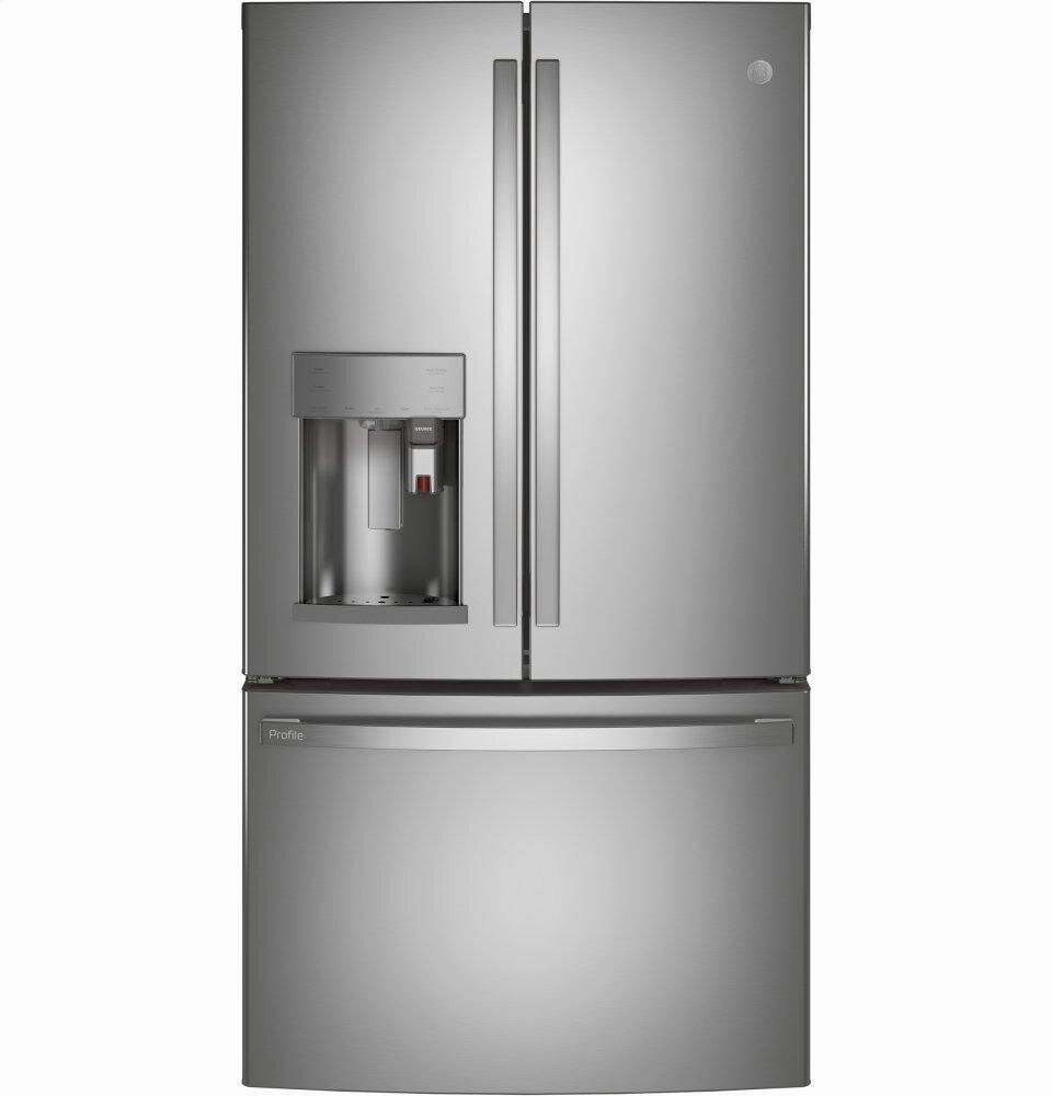 Ge Appliances PFE28PYNFS Ge Profile&#8482; Series Energy Star? 27.7 Cu. Ft. Smart Fingerprint Resistant French-Door Refrigerator With Keurig? K-Cup? Brewing System Freestanding Refrigerators freestanding fridge freezer combo
